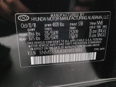 Used 2019 Hyundai Santa Fe 2.0T Ultimate image 33