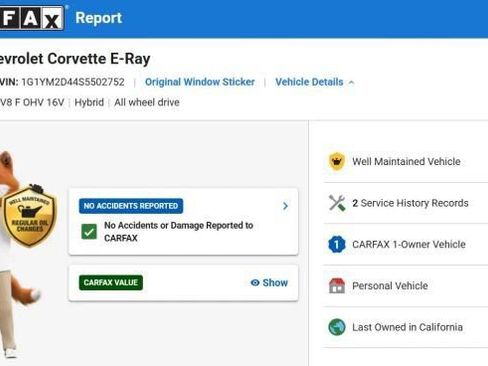 Used 2025 Chevrolet Corvette E-Ray AWD/4WD image 5