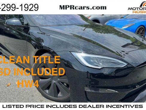 Used 2023 Tesla Model S Plaid AWD/4WD image 1