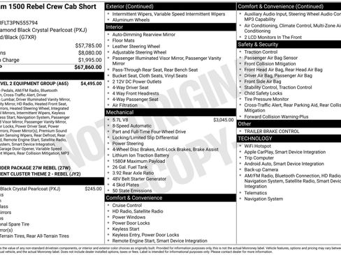 Used 2023 RAM 1500 Rebel w/ Rebel Level 2 Equipment Group AWD/4WD image 37