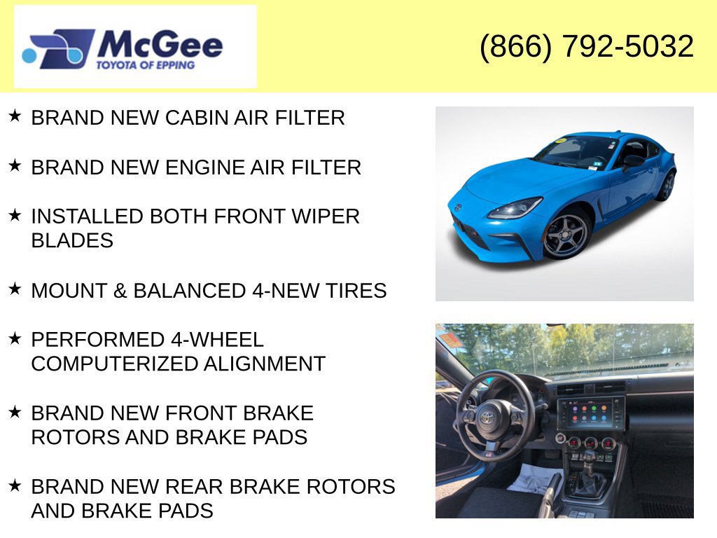 Used 2022 Toyota GR86 w/ ALL Weather Mat Package (TMS) RWD image 8