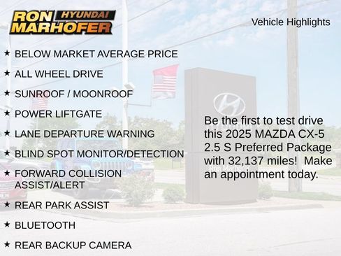 Used 2025 MAZDA CX-5 AWD 2.5 S w/ Preferred Package image 2