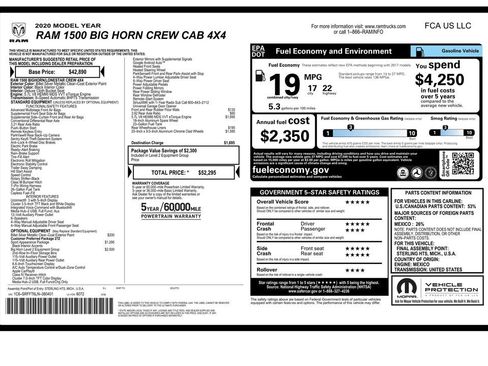 Used 2020 RAM 1500 Big Horn AWD/4WD image 3