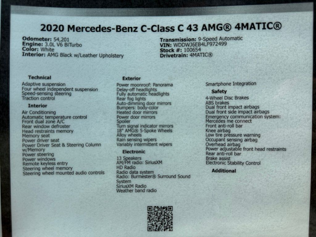 Used 2020 Mercedes-Benz C 43 AMG 4MATIC Coupe image 49