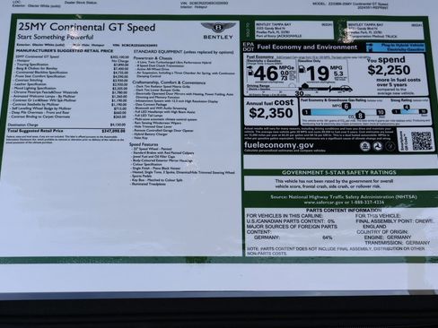 New 2025 Bentley Continental GT Speed image 27