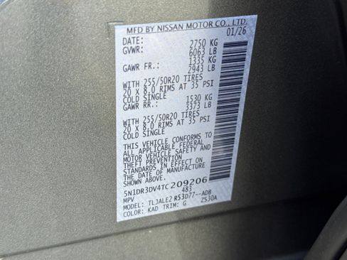 Used 2026 Nissan Pathfinder Platinum FWD image 50