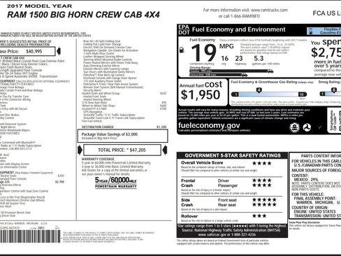 Used 2017 RAM 1500 Big Horn image 3