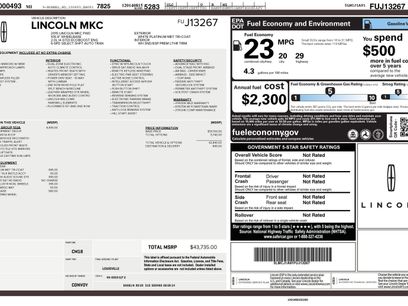 Used 2015 Lincoln MKC FWD w/ Equipment Group 102A Reserve