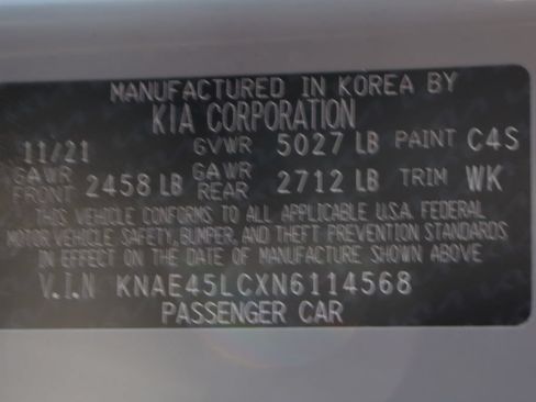 Used 2022 Kia Stinger GT1 w/ Red Interior Color Package RWD image 50
