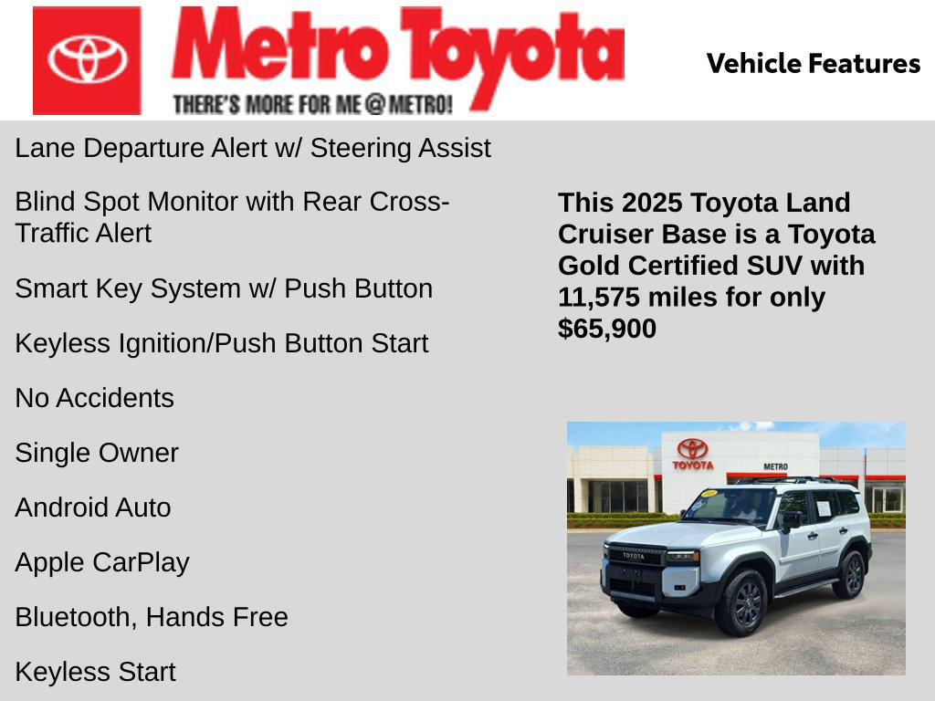 Certified 2025 Toyota Land Cruiser AWD/4WD image 11