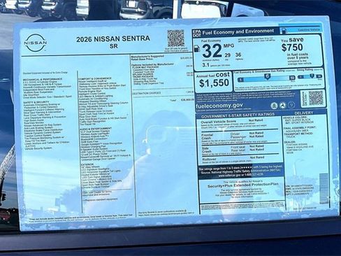 New 2026 Nissan Sentra SR image 14