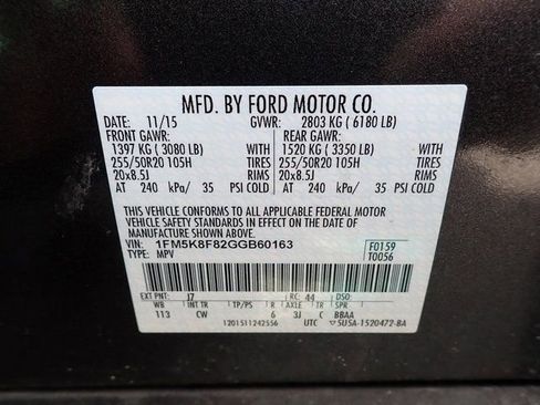 Used 2016 Ford Explorer Limited w/ Equipment Group 301A AWD/4WD image 11