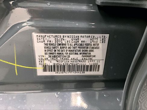 New 2026 Nissan Sentra SV w/ SV Convenience Package FWD image 74