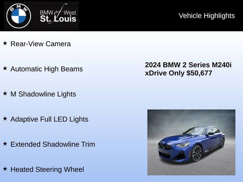 Used 2024 BMW M240i xDrive Coupe w/ Premium Package AWD/4WD image 24