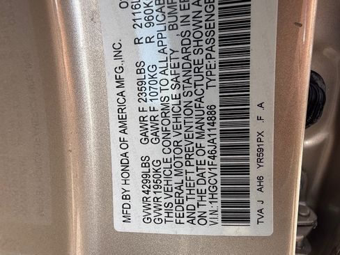 Used 2018 Honda Accord EX image 23
