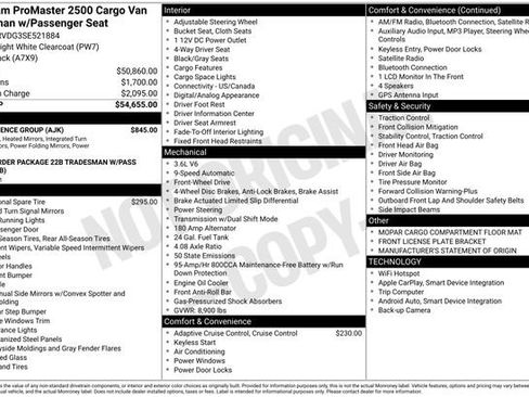 Used 2025 RAM ProMaster 2500 w/ Convenience Group image 24