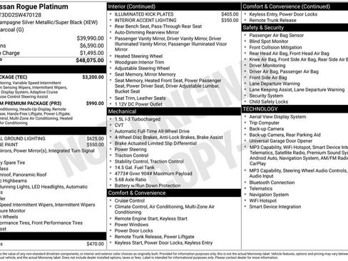 Used 2025 Nissan Rogue Platinum w/ Tech Package AWD/4WD image 40