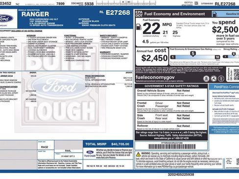 Used 2024 Ford Ranger XLT w/ Technology Package RWD image 15