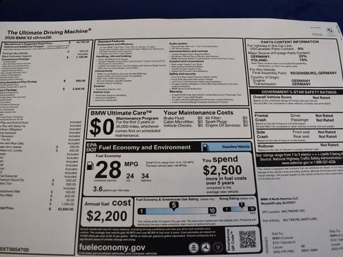 New 2026 BMW X2 xDrive28i w/ M Sport Package AWD/4WD image 5