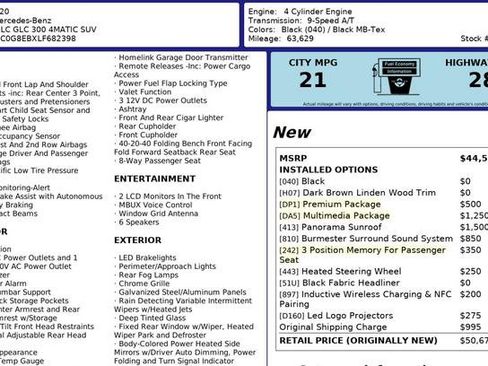 Used 2020 Mercedes-Benz GLC 300 4MATIC w/ Multimedia Package image 13