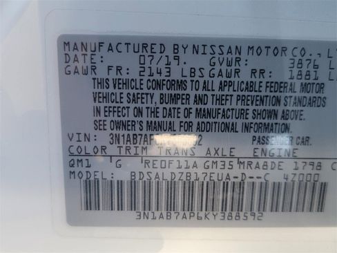 Used 2019 Nissan Sentra SV image 34