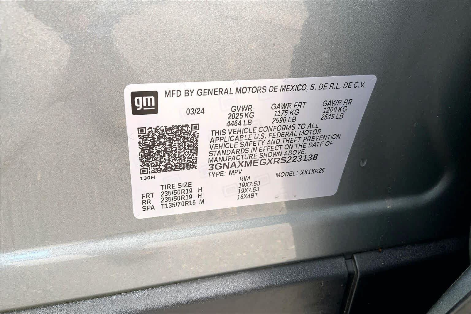 Certified 2024 Chevrolet Equinox RS FWD image 36