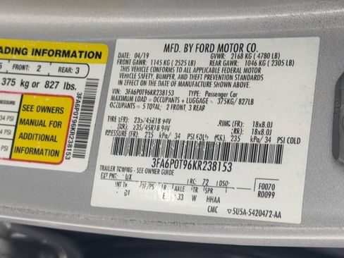 Used 2019 Ford Fusion SE AWD/4WD image 28