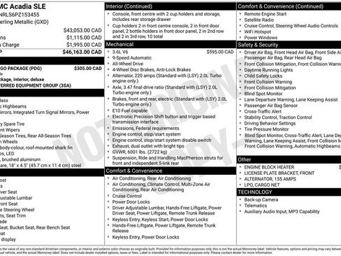 Certified 2023 GMC Acadia SLE w/ LPO, Cargo Package AWD/4WD image 6