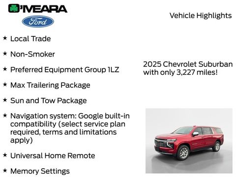 Used 2025 Chevrolet Suburban Premier w/ Sun And Tow Package AWD/4WD image 7