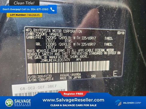 Used 2018 Toyota RAV4 LE image 16