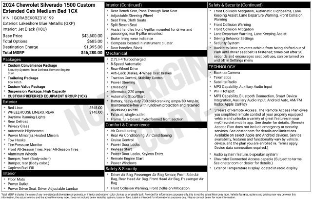 Certified 2024 Chevrolet Silverado 1500 Custom RWD image 5