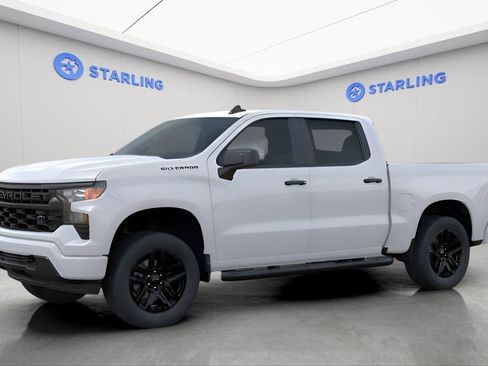 New 2026 Chevrolet Silverado 1500 Custom w/ Turbomax Blackout Package RWD image 3
