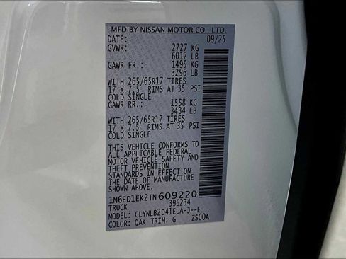 New 2026 Nissan Frontier SV w/ Tow Package image 22