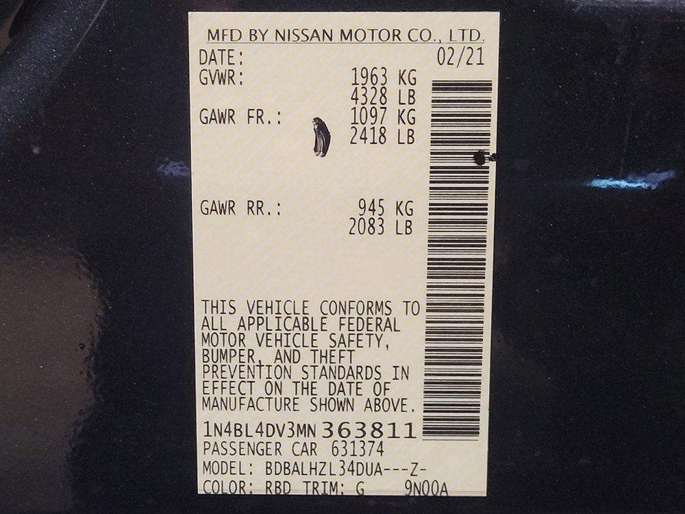 Used 2021 Nissan Altima 2.5 SV FWD image 33