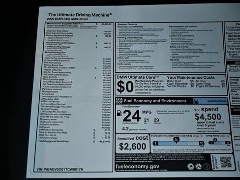 New 2026 BMW 840i 840 w/ M Sport Professional Package image 39