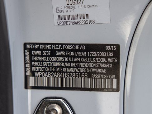 Certified 2017 Porsche 718 Cayman S image 29