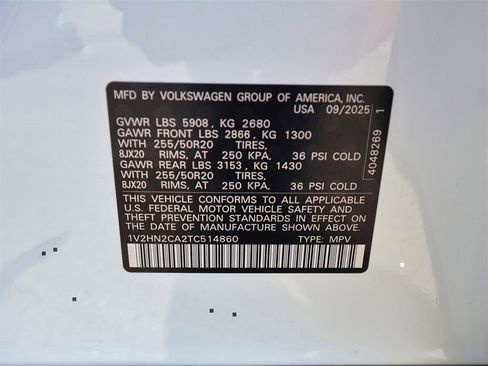 New 2026 Volkswagen Atlas SE image 29