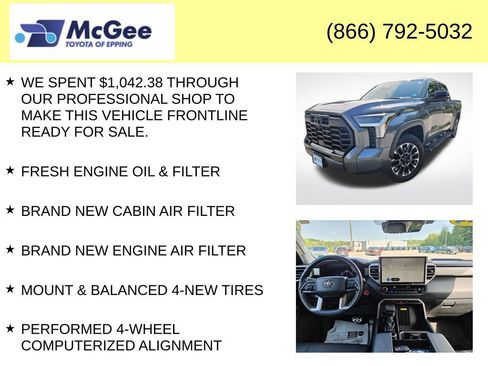 Used 2024 Toyota Tundra Limited w/ TRD Off-Road Package AWD/4WD image 8