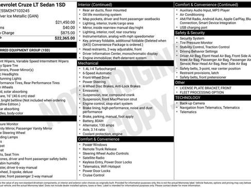 Certified 2017 Chevrolet Cruze LT image 10