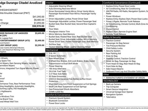 Used 2017 Dodge Durango Citadel image 1