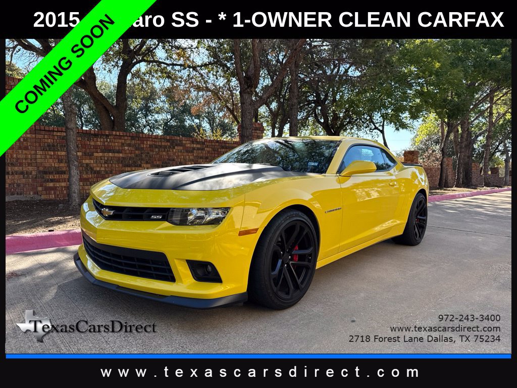 Used 2015 Chevrolet Camaro SS w/ SS Performance Package RWD image 1