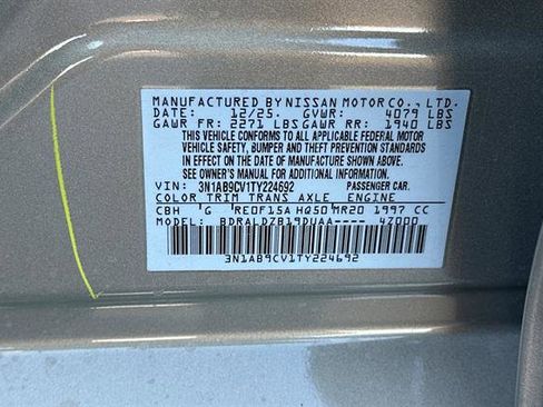 New 2026 Nissan Sentra SV w/ Floor Mat Package image 32