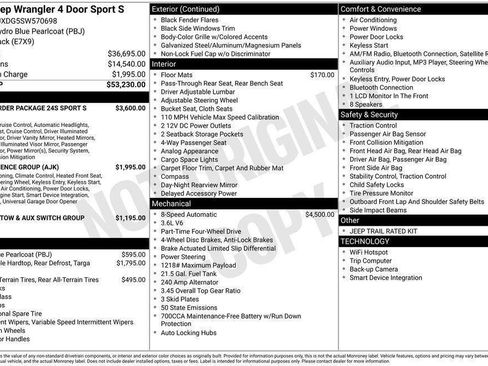 New 2025 Jeep Wrangler Unlimited Sport AWD/4WD image 8