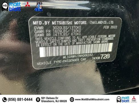 Used 2022 Mitsubishi Mirage SE image 11