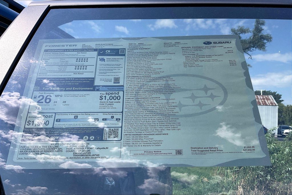 New 2026 Subaru Forester Wilderness AWD/4WD image 16