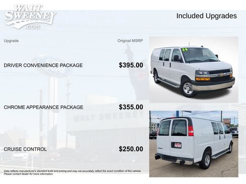 Used 2024 Chevrolet Express 2500 w/ Driver Convenience Package RWD image 11