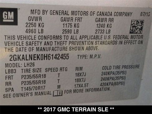 Used 2017 GMC Terrain SLE w/ Convenience Package image 31