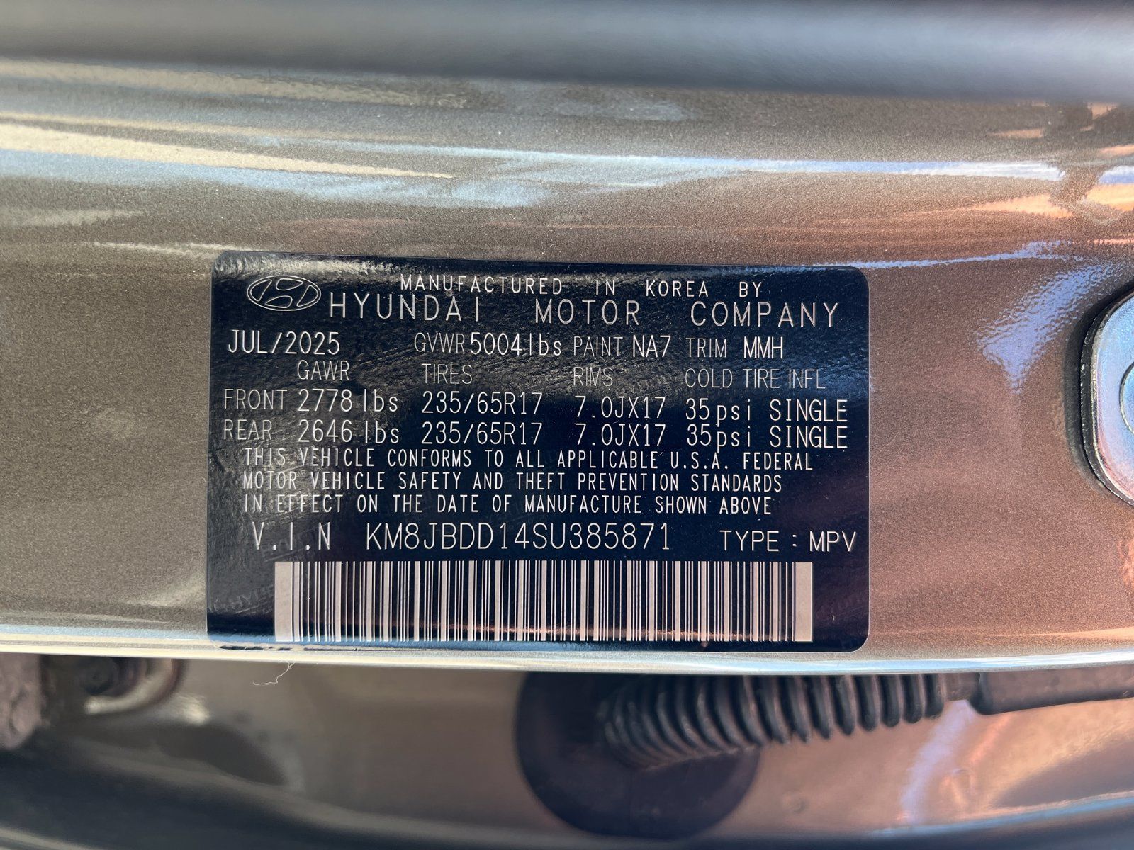 Certified 2025 Hyundai Tucson Blue AWD/4WD image 28
