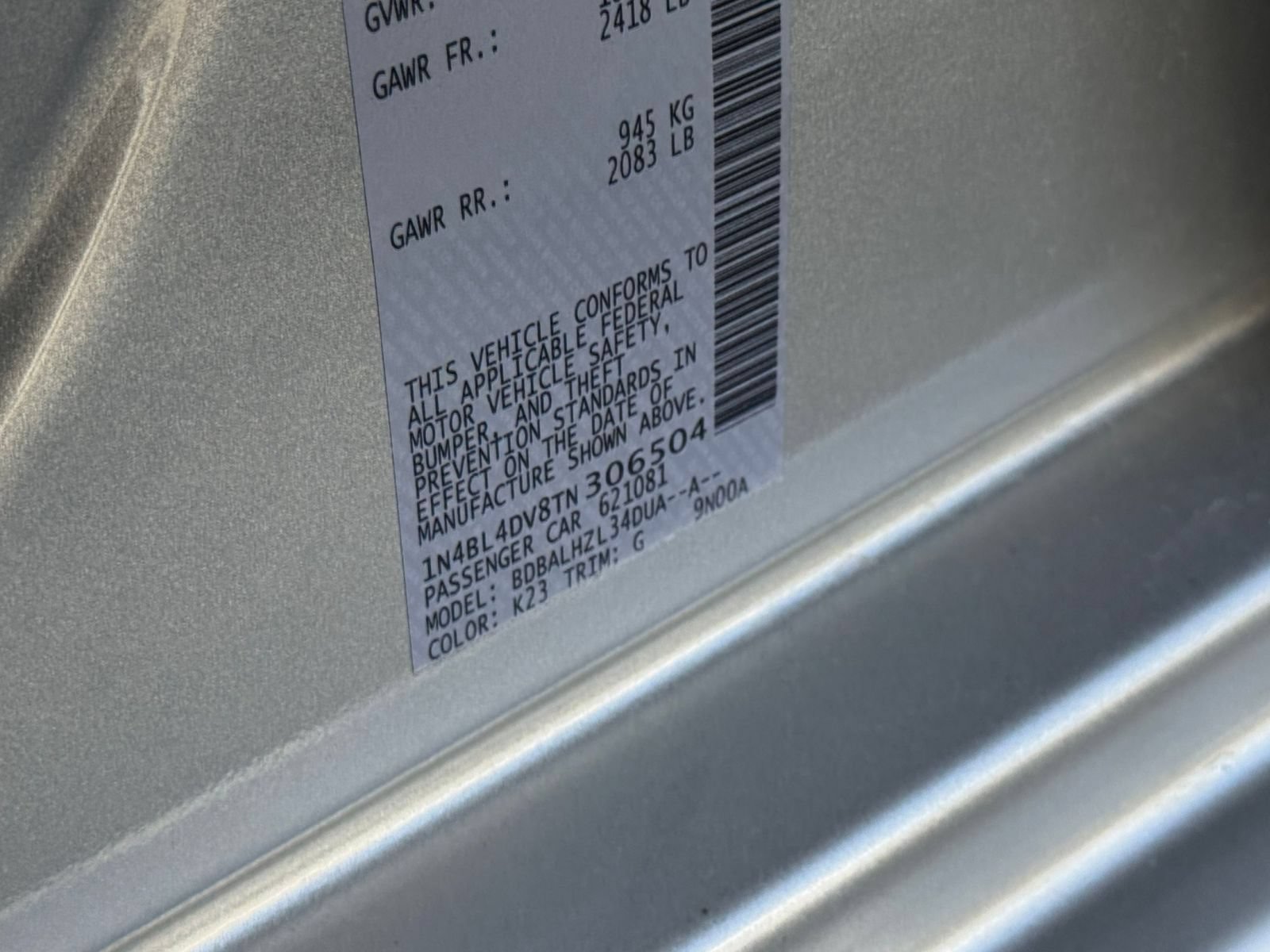 Used 2026 Nissan Altima 2.5 SV FWD image 28