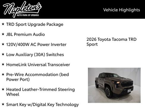 New 2026 Toyota Tacoma TRD Sport image 15